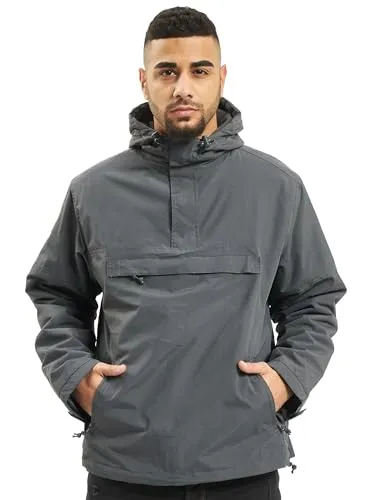 Brandit Windbreaker 4XL - Anthrazit - Funktionsjacke: Atmungsaktiv, wind- und wasserabweisend mit integriertem Fleece-Futter für optimalen Tragekomfort. Ideal für Outdoor-Aktivitäten!