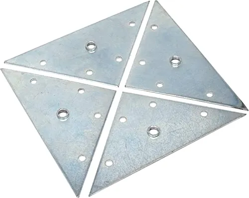 Design61 4er Set Montageplatte Anschraubplatte 117x117 mm für Möbelfüße mit M8 Gewinde