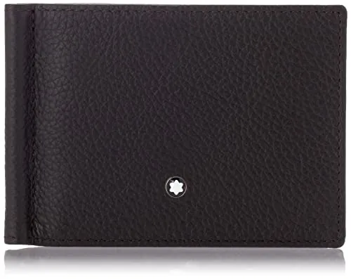 Montblanc Meisterstück Geldbeutel MST Soft Grain Wallet 6cc mit Clip S Münzbörse, Braun