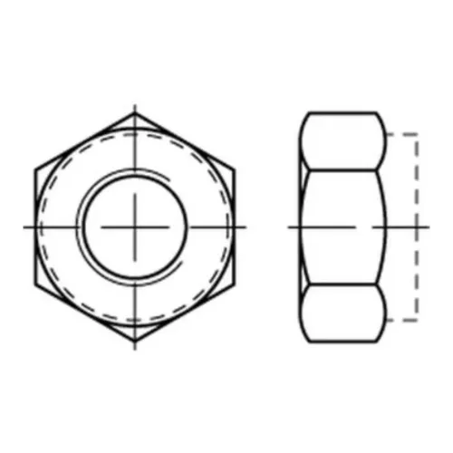 Reyher Sechskantmuttern DIN 985 10 M 12 galv. verzinkt (100 Stück)