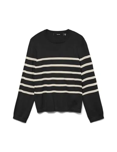 VERO MODA VMSABA Plain LS O-Neck Pullover GA NOOS - Pullover für Damen von VERO MODA, ideal für jeden Anlass mit zeitlosem Design und angenehmem Tragekomfort.