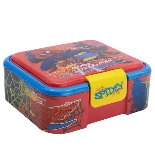 Robuesta Multi-Lunchbox für Kinder mit 3 Fächern Spiderman