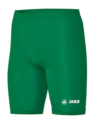 JAKO Unterziehhose Tight Basic 2.0 Sportgrün XL - Elastische Fahrradhose aus Polyester, Radlerhose mit elastischem Bund, Schnell trocknende Thermohose