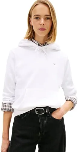 Tommy Jeans Damen Tjw Reg Flag Hoodie - Kapuzenpullover für Damen, nachhaltig produziert aus hochwertiger Baumwolle, ideal für einen lässigen Look und höchsten Tragekomfort.