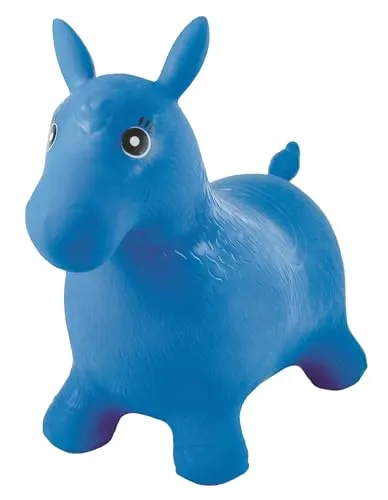 Lexibook Aufblasbares springendes blaues Pferd