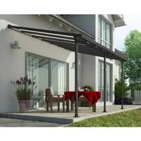Palram - Canopia Terrassendach Feria 425x387 cm - Außenanbau mit 10 Jahren Herstellergarantie, ideal für wettergeschützte Terrassen und einfache Selbstmontage.