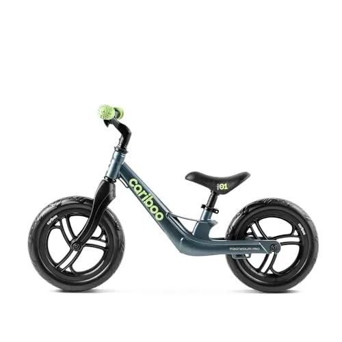 cariboo Magnesium Pro Laufrad | ab 2 Jahre für Jungen & Mädchen | Magnesiumrahmen | Ultraleicht - 2,5 kg | 12 Zoll Räder | Bis zu 30 kg | Sattel Höhenverstellbar | Schnelle Montage