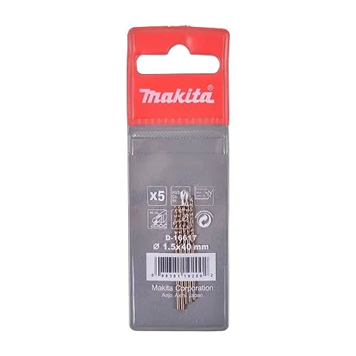 Makita Bohrer HSS-CO, 1.5 mm, 5 Stück, D-16617