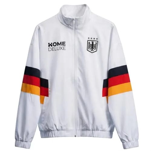 HOME WEAR Trainingsjacke Home Deluxe TEAM DEUTSCHLAND in weiß von Home Deluxe