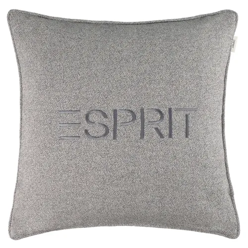 Esprit Zierkissenhülle Signature grey 45x45cm in grau von Esprit
