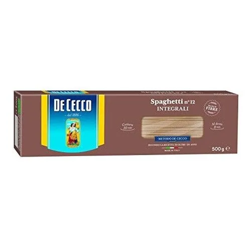 Pasta De Cecco spaghetti integrali n. 12 Vollkorn italienisch Nudeln 500 g
