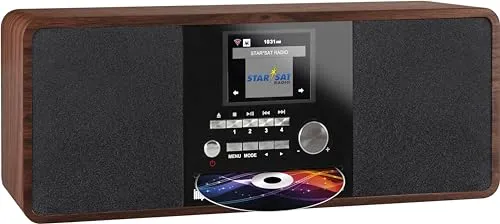Imperial Dabman i200 Internet- / DAB+ Radio mit CD-Player - Radios mit Bluetooth und WLAN, genießen Sie kabellosen Musikgenuss und eine Akkulaufzeit von bis zu 24 Stunden.