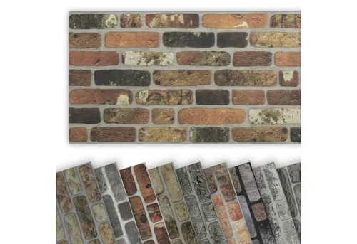 Hexim Wanddekoobjekt WP1001 (Wandverkleidung in Steinoptik EPS Styropor Paneele - 1000x500 mm 3D Paneele Wärmedämmung (0,5m² WP1001) Styroporverkleidung Imitat)