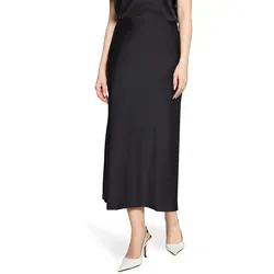 Vera Mont Damen Satinrock wadenlang - Eleganter Satinrock in Schwarz, Gr. 44. Hochwertiger Stoff mit geradem Schnitt für perfekte Passform und Komfort. Ideal für festliche Anlässe und vielseitig kombinierbar.