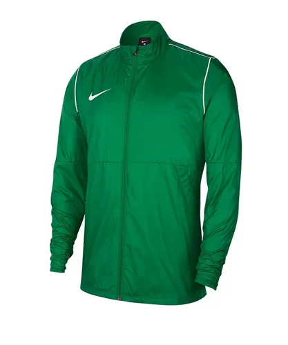 Nike Herren Park 20 Rain Jacket Kway - Wasserabweisend, Grün, L EU - Jacke aus wasserabweisendem Material mit Dri-FIT-Technologie, ideal für leichte Regenfälle. Seitentaschen mit Mesh-Futter bieten sicheren Stauraum. Perfekt für sportliche Aktivitäten und den klassischen Fußball-Look.