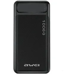 Awei Powerbank 10000mAh P5K 2xUSB 2,1A black - Schwarz von AWEI