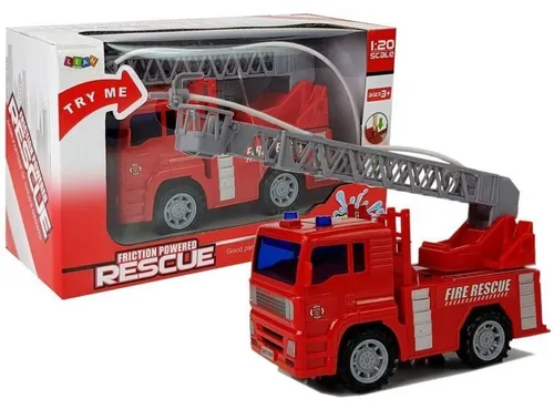 Leantoys Batteriebetriebenes Feuerwehrauto 1:20 mit Wasser