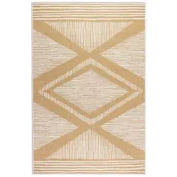 ELLE DECORATION Teppich Rhombus - Rechteckiger Wendeteppich für In- und Outdoor, robust und pflegeleicht, ideal für Balkon und Wohnzimmer, Maße: 160 x 230 cm, Höhe: 5 mm.