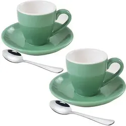 ionEgg Espresso-Tassen-Set 2er-Pack 80ml Cyan