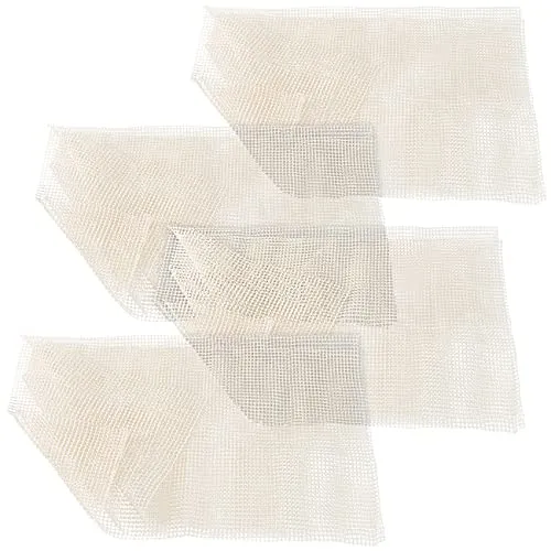 infactory Anti-Rutsch Rollen: 4er-Set rutschfeste PVC-Teppichunterlage, zuschneidbar, 80 x 200 cm (Antirutsch Teppichunterlagen, Teppich-Sicherheitsunterlage)