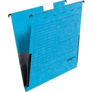 Falken Hängetaschen 80002561, UniReg, A4, blau, Karton, 25 Stück
