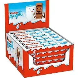 Kinder Riegel Sahne, Milchschokolade Schokoladenriegel 36 Stück à 21 g