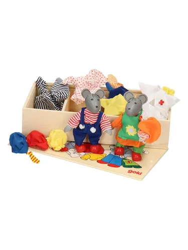 Goki Mouse Dolls & Clothes Set von goki