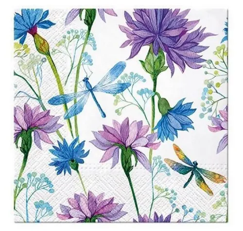 PAW Sp. z o.o. Papierserviette Blumen Frühling, Herbst, Sommer, Winter, Servietten Kollektion, (20 St), Tischdeko, Motivservietten, Decoupage, Serviettentechnik geeignet
