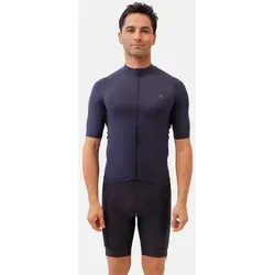 PRO Kurzarm-Radtrikot für Herren – Marineblau, M - Fahrradbekleidung mit ultraleichtem, atmungsaktivem Material für optimale Temperaturregulierung und Performance bei langen Radtouren.