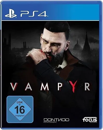 Vampyr für Sony PS4 (Pro) - Vampir Rollenspiel - PC- & Videospiele: Erlebe das fesselnde Vampir-Rollenspiel mit PS4 Pro Optimierung und Dualshock 4 Vibrationsfunktion für intensiven Spielspaß.
