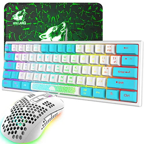 K61 UK-Layout 60 % Gaming-Tastatur-Maus-Set
