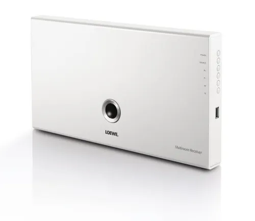 Loewe Individual Sound Multiroom Receiver weiß Als hochweriger Stereoverstärker einsetzbar (2x 50 Watt)