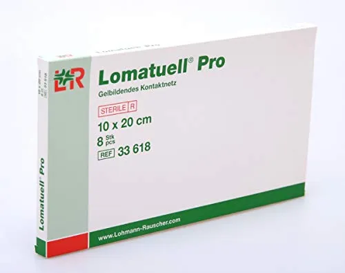 LOMATUELL PRO 10X20CM STER 8 St, 10005122 - Sterile Wundauflagen, perfekt für die schnelle und effektive Wundversorgung. Ideal für den Erste-Hilfe-Kasten.