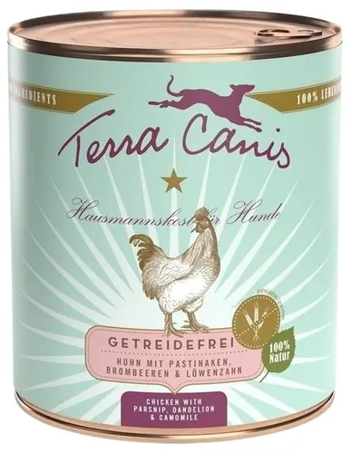Terra Canis Grain Free Huhn Mit Pastinake, Löwenzahn Und Kamille 800 G