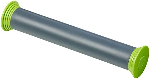 Rosenstein & Söhne Teigroller verstellbar: Höhenverstellbarer Teigroller mit Anti-Haft-Effekt - Teigroller für präzise Teigdicken von 2-10 mm, ideal für Pizza und Fondant. Mit Anti-Haft-Effekt und spülmaschinenfest für einfache Reinigung.