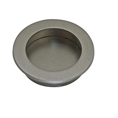 Schiebetürmuschel Aus Metall Ø 40 Mm Ausführung Nickel Matt Einlassmuschel Rund