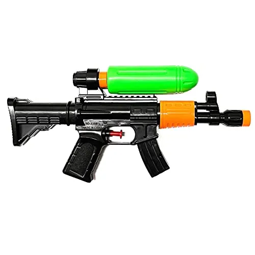 Wasserpistole mit 75 ml Wasser Tank Fassungsvermögen Spritzpistole Wassergewehr 28 cm Spielzeug Wasserspritzpistole