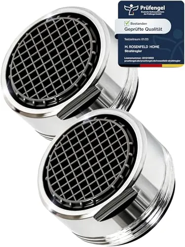Stk Wasserhahn Aufsatz Strahlregler M24 Wasserfluss 5l/min von M. ROSENFELD HOME