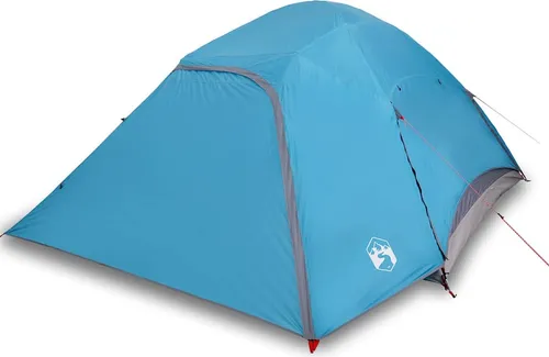vidaXL Kuppel-Familienzelt 6 Personen Blau - Wasserdicht und Geräumig - Zelt für 6 Personen, wasserdicht mit abnehmbarem Überzelt für optimalen Wetterschutz. Ideal für Familienabenteuer mit einfacher Handhabung und guter Belüftung.