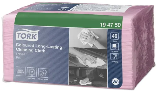 TORK Allzweck-Reinigungstücher 385 x 300 mm rot 40 Tücher