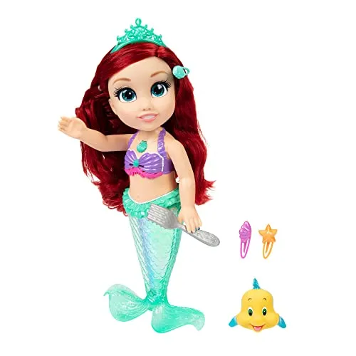 Disney Princess My Singing Friend Ariel Puppe - 35 cm große Puppe mit leuchtendem Schwanz, singt 
