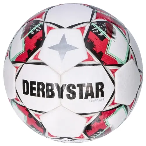 Derbystar Fussball Tempo APS v24 - FIFA QUALITY PRO - Trainingsball mit Thermo Bonded Technik, weichem Ballkontakt und hervorragendem Sprungverhalten. Ideal für alle Wetterbedingungen und verschiedene Sportarten.