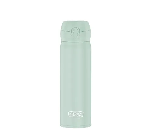THERMOS ULTRALIGHT BOTTLE 0,50l - Soft Mint Mat - Thermobehälter aus leichtem Edelstahl, hält Getränke bis zu 10h heiß und 24h kalt, absolut dicht mit Safety Lock für maximale Sicherheit.