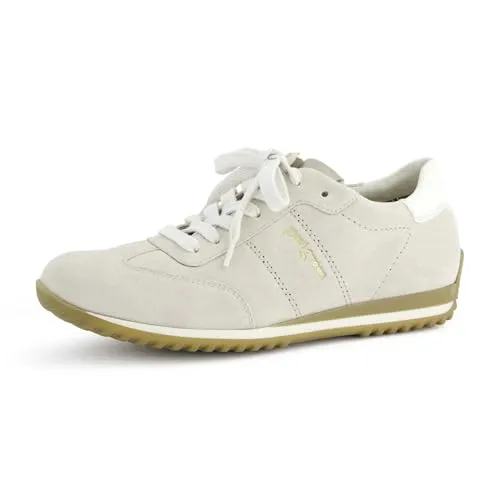 Paul Green Damen Low-Top Sneaker - Beige, 38 EU - Damen-Sneaker mit atmungsaktivem Wechselfußbett und flacher, rutschfester TPU-Sohle für hohen Tragekomfort und Stil im Alltag.