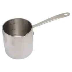 Milchtopf Edelstahl 450ml Induktion mit Skala Ø 9,5cm