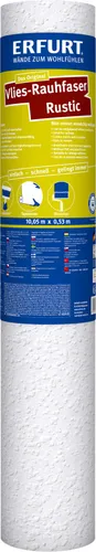 Erfurt Vlies-Rauhfaser Rustic weiß 10 x 0,53 m von Erfurt