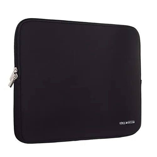 König Design Laptoptasche Laptophülle 15 Zoll stoßfeste Notebooktasche Laptop Schutzhülle Notebook Sleeve Hülle PC Laptop Schutztasche Schwarz