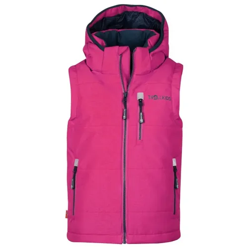 Trollkids Kids Narvik Vest XT 176, fireberry in lila von TROLLKIDS