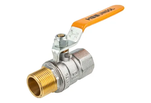 Hermann Schmidt Kugelhahn UNISOL SolarTyp 1614, Innen- x AG, bis +200°C, Stahlhebel lang