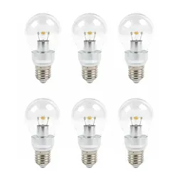 6x LED Leuchtmittel E27 5W 5 Watt ersetzt 50 W 480 Lumen 2700 K